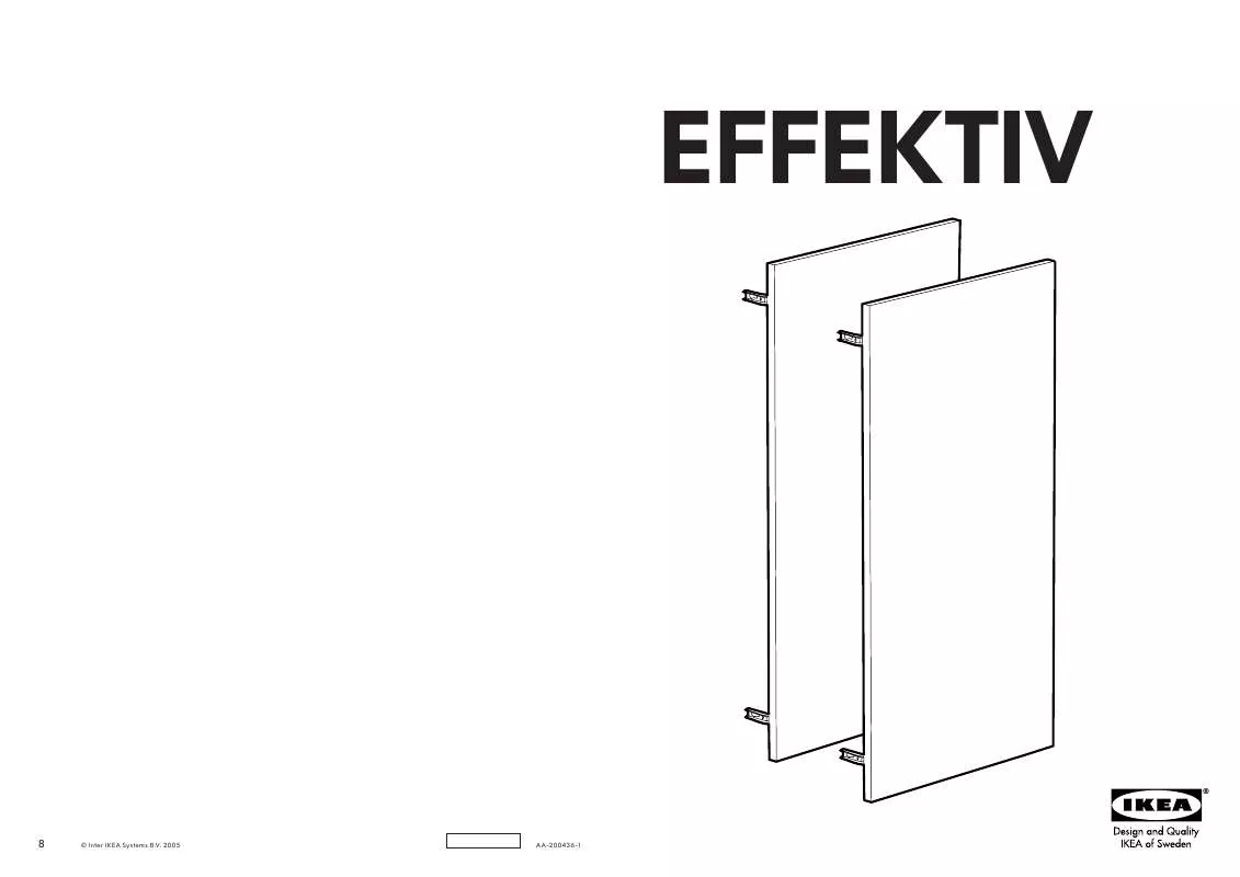 Mode d'emploi IKEA EFFEKTIV DOOR-HIGH 16X31 2PK