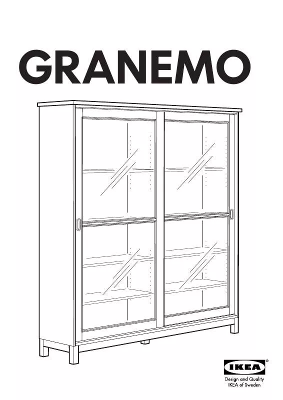 Mode d'emploi IKEA GRANEMO GLASS-DOOR CABINET 64X68 1/2
