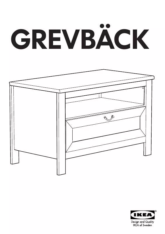 Mode d'emploi IKEA GREVBACK TV BENCH