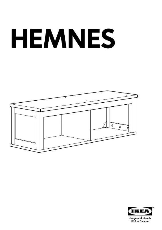 Mode d'emploi IKEA HEMNES WALL BRIDGING SHELF 43X13