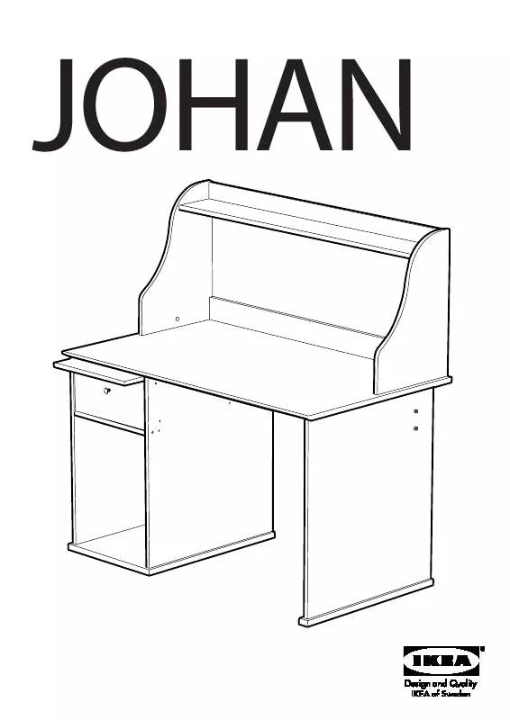 Mode d'emploi IKEA JOHAN DESK W/SHELF UNIT 47X28