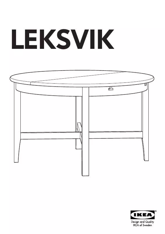 Mode d'emploi IKEA LEKSVIK DINING TABLE 49X67
