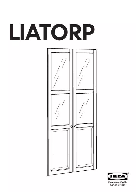 Mode d'emploi IKEA LIATORP GLASS DOOR PAIR 17X78