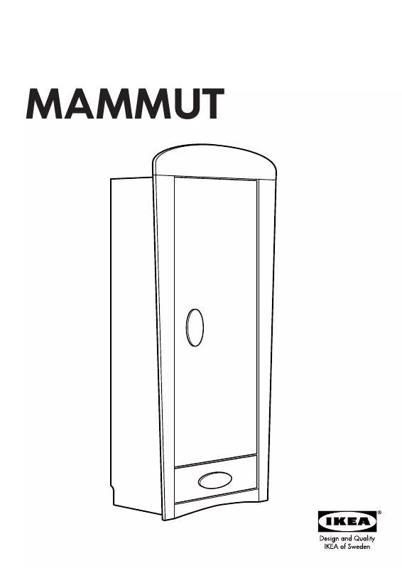 Mode d'emploi IKEA MAMMUT WARDROBE
