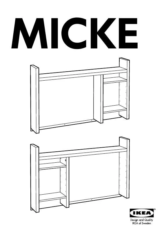 Mode d'emploi IKEA MICKE ADD ON UNIT HIGH 41X26