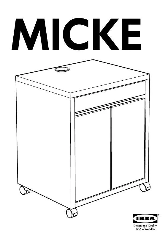 Mode d'emploi IKEA MICKE STORAGE UNIT FOR PRINTER 24X29
