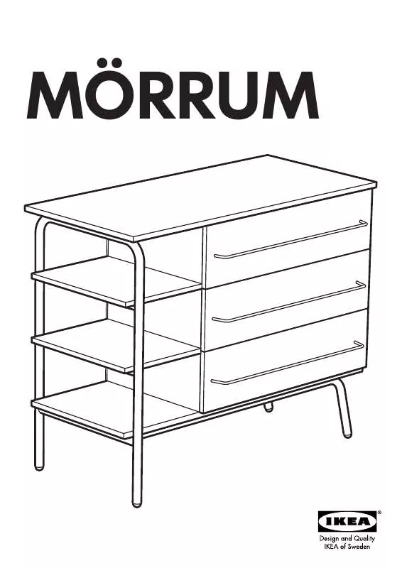 Mode d'emploi IKEA MÖRRUM CABINET W/ SHELF UNIT 39X32