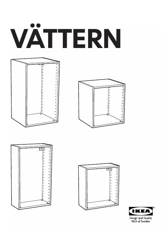 Mode d'emploi IKEA VÄTTERN WALL CABINET FRAME 16X8X18