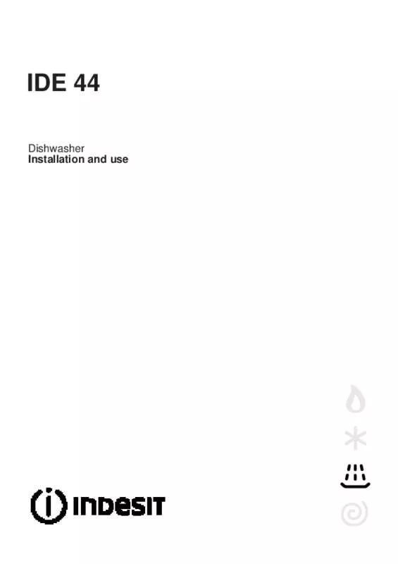 Mode d'emploi INDESIT IDE44