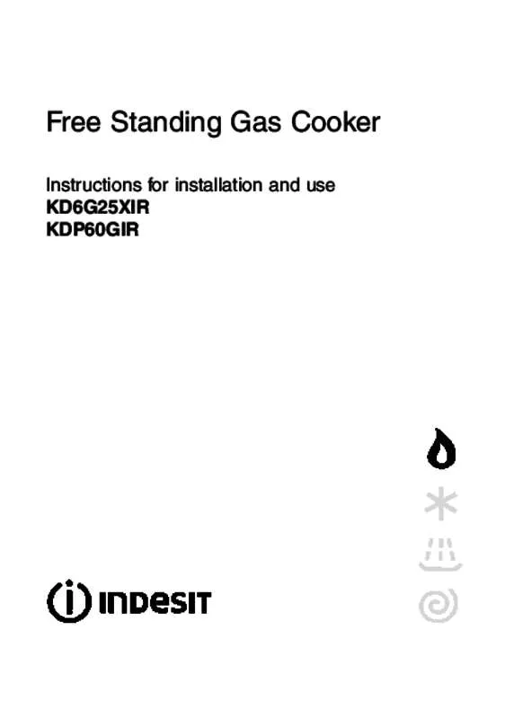 Mode d'emploi INDESIT KD6G25XIR