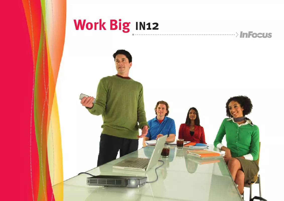 Mode d'emploi INFOCUS WORK BIG IN12