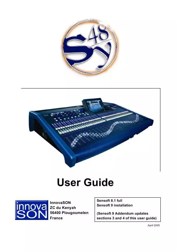 Mode d'emploi INNOVASON SY48