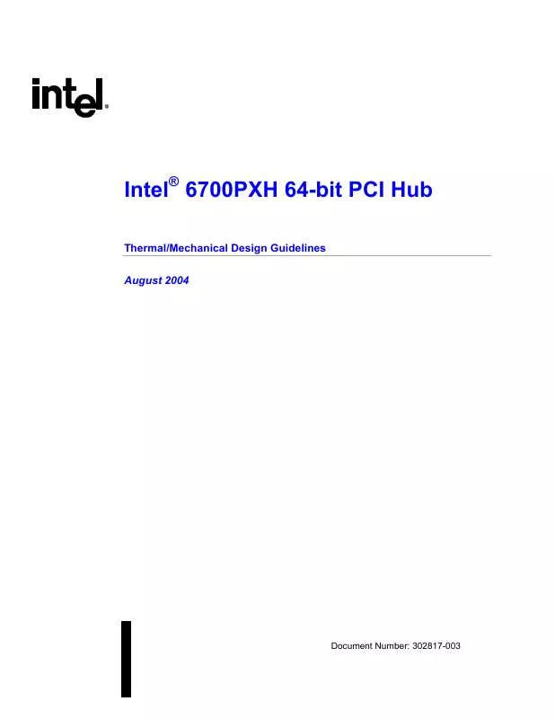 Mode d'emploi INTEL 6700PXH 64-BIT PCI HUB