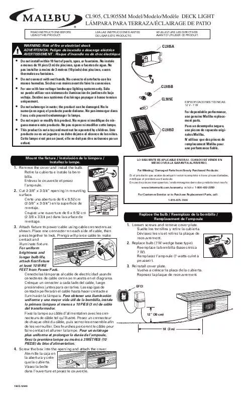 Mode d'emploi INTERMATIC 158CL12849REF