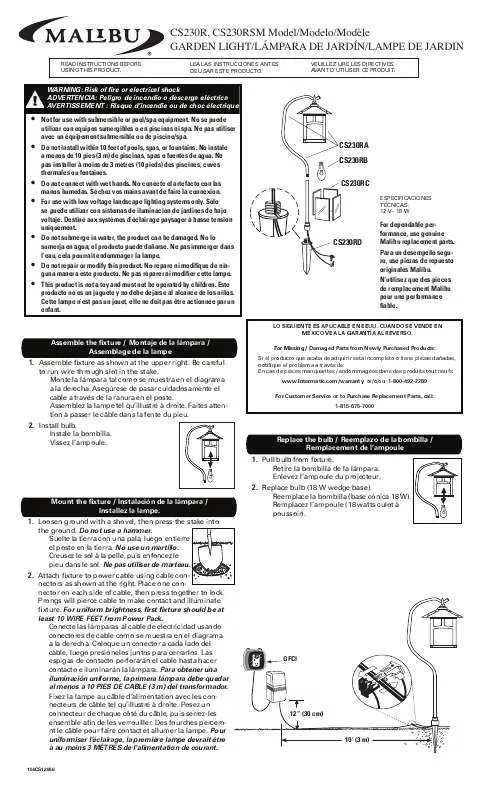 Mode d'emploi INTERMATIC 158CS12856REF