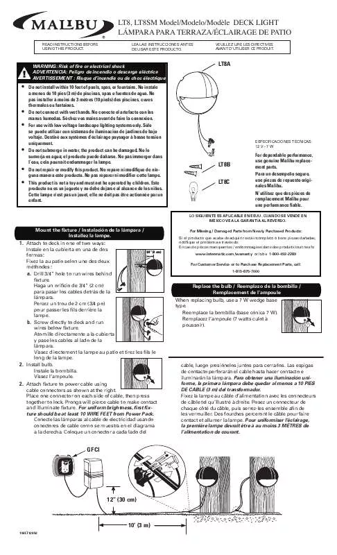 Mode d'emploi INTERMATIC 158LT12852REF