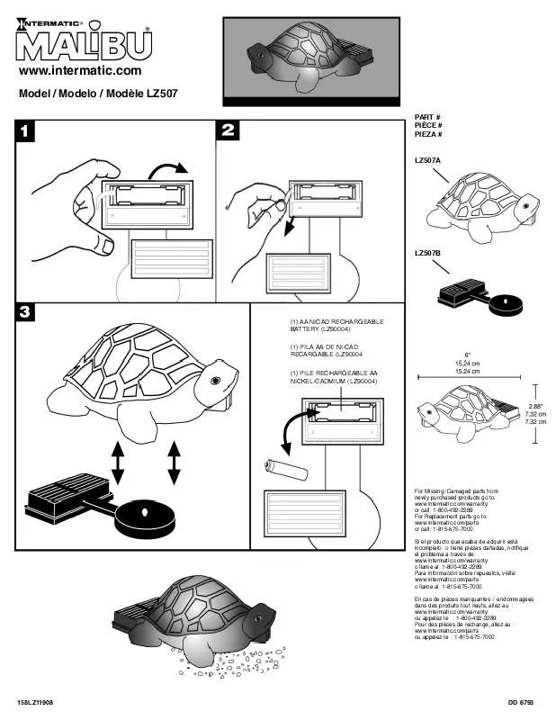 Mode d'emploi INTERMATIC 158LZ11908REF