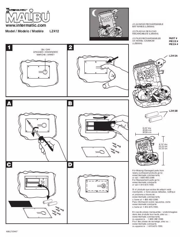 Mode d'emploi INTERMATIC 158LZ12447REF