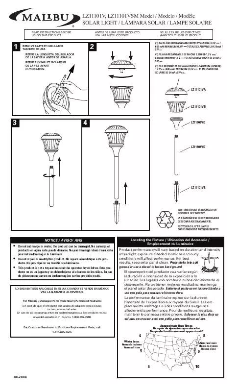 Mode d'emploi INTERMATIC 158LZ12823REF