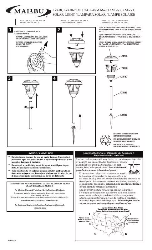 Mode d'emploi INTERMATIC 158LZ12861REF