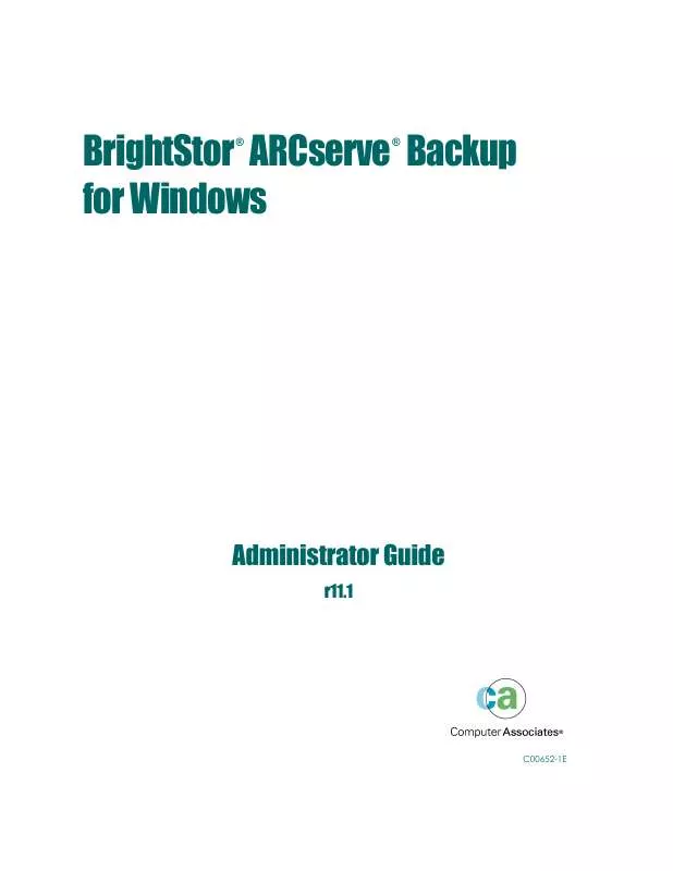 Mode d'emploi IOMEGA CA-ARCSERVE-11