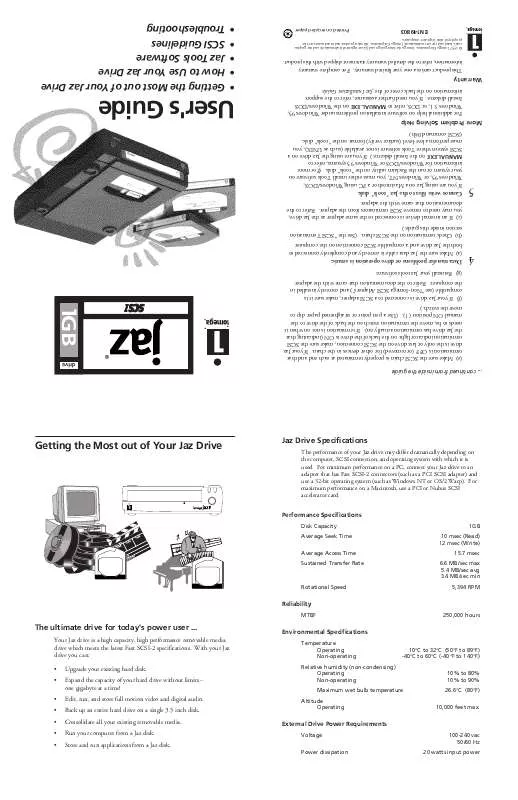 Mode d'emploi IOMEGA EUG