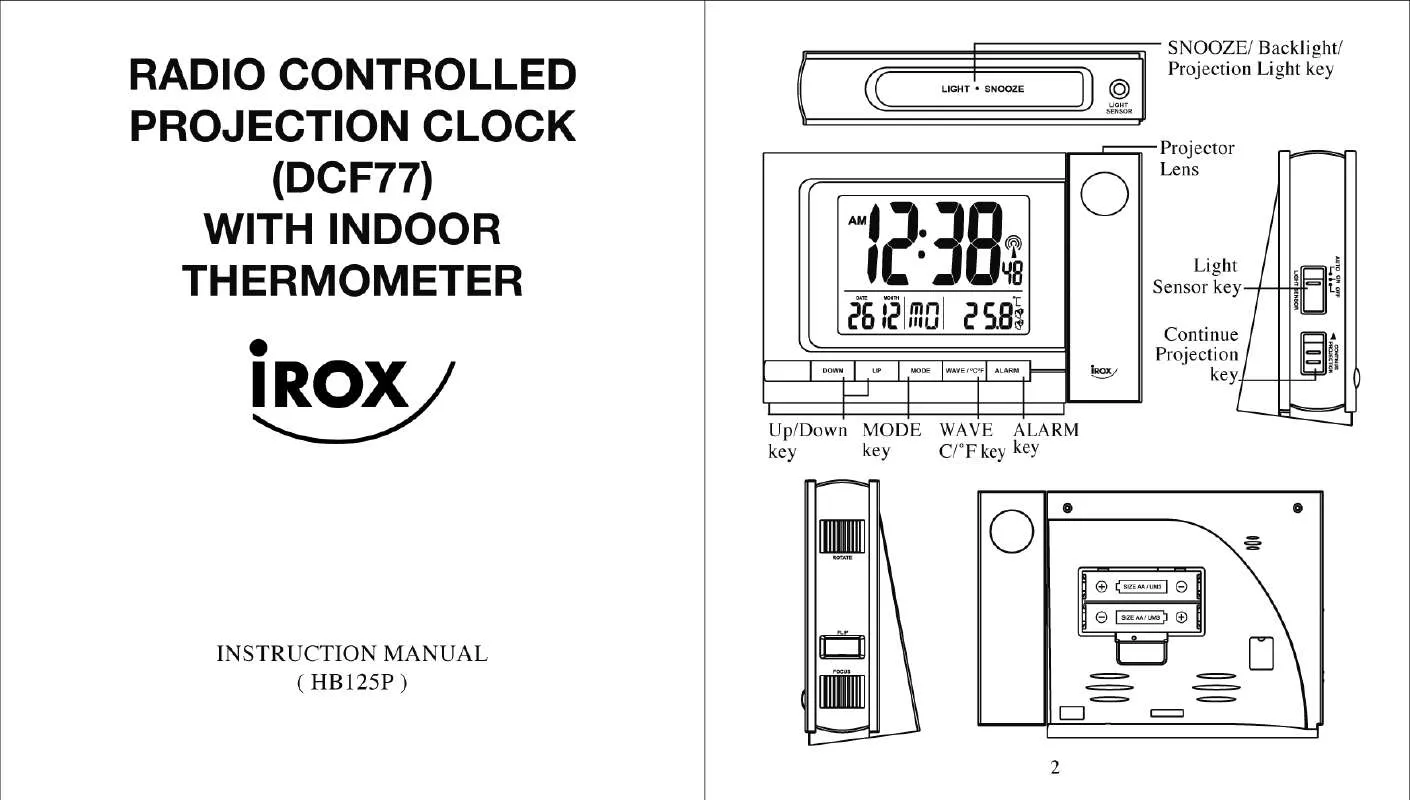 Mode d'emploi IROX HB125P