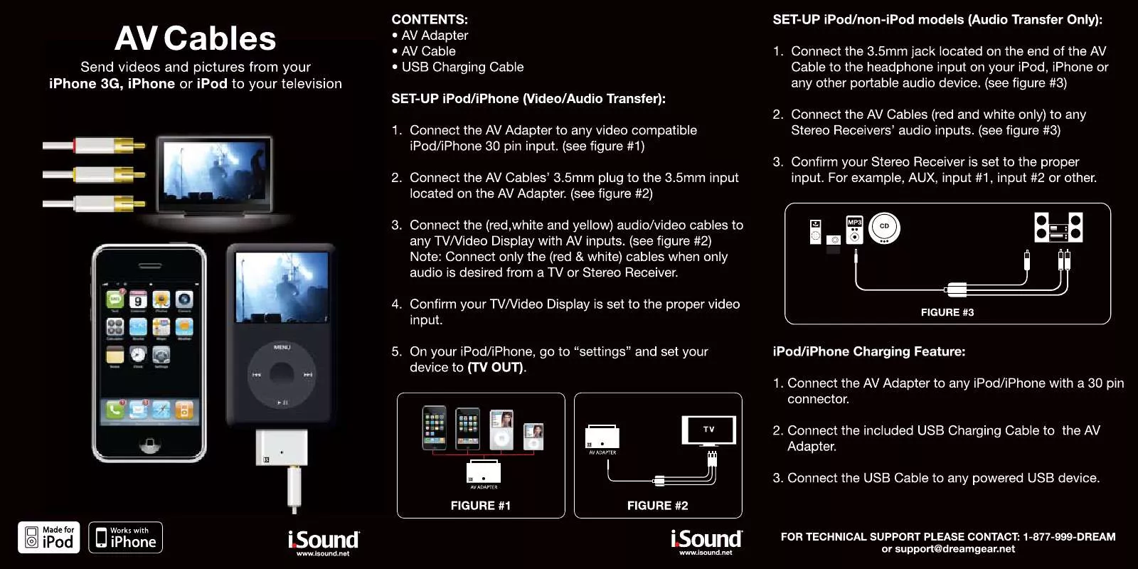 Mode d'emploi ISOUND AV CABLES