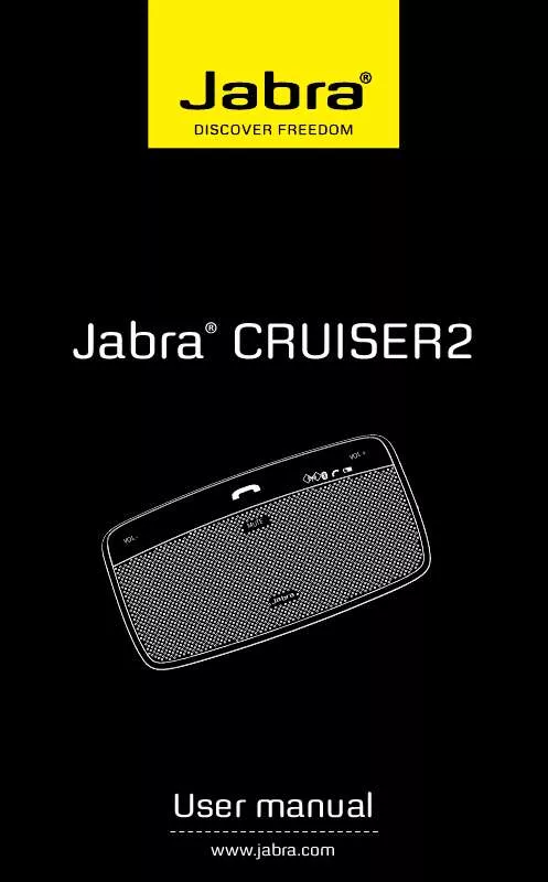 Mode d'emploi JABRA CRUISER2