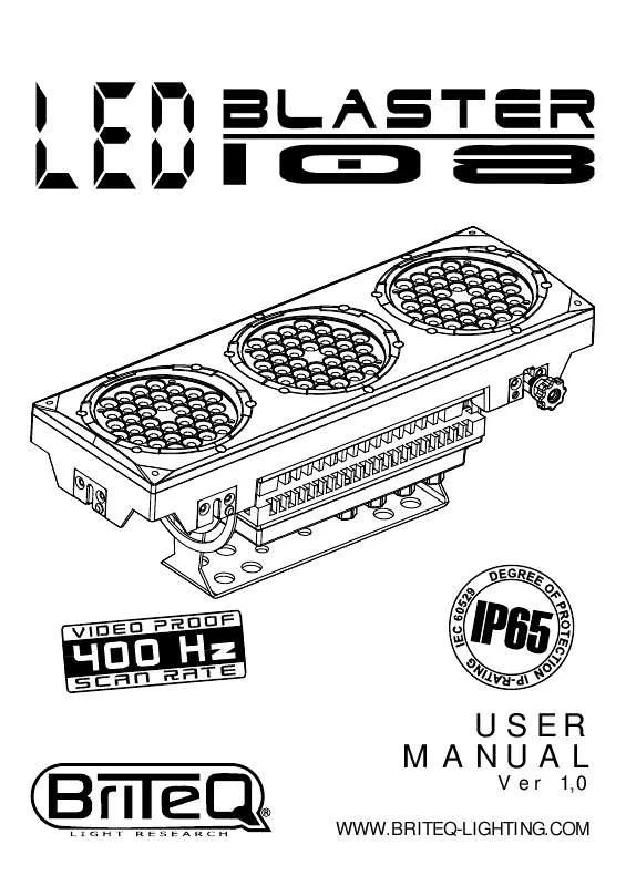 Mode d'emploi JBSYSTEMS LED BLASTER 108