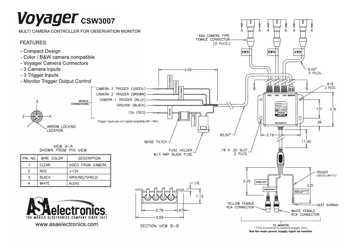 Mode d'emploi JENSEN VOYAGER CSW3007