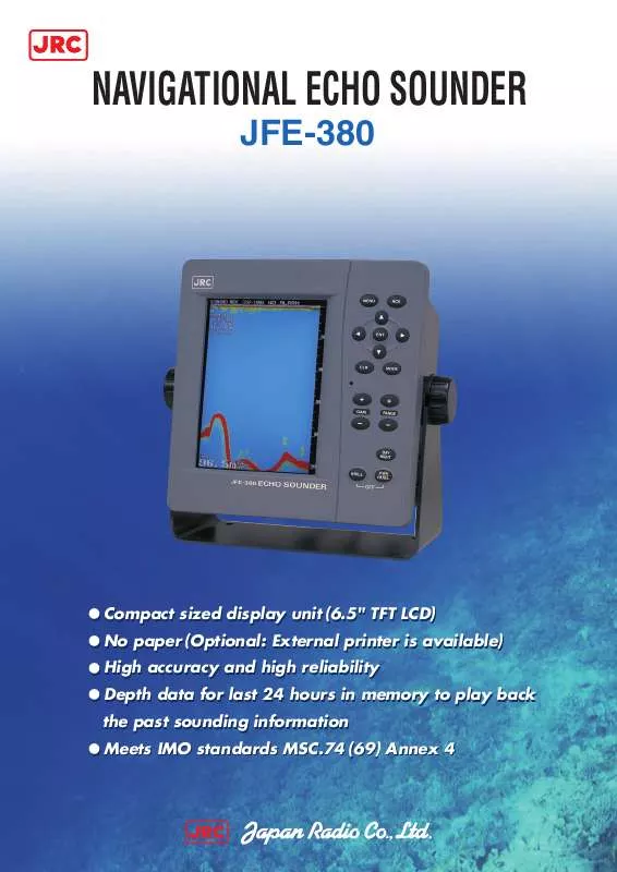 Mode d'emploi JRC JFE-380