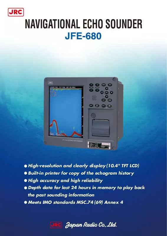 Mode d'emploi JRC JFE-680