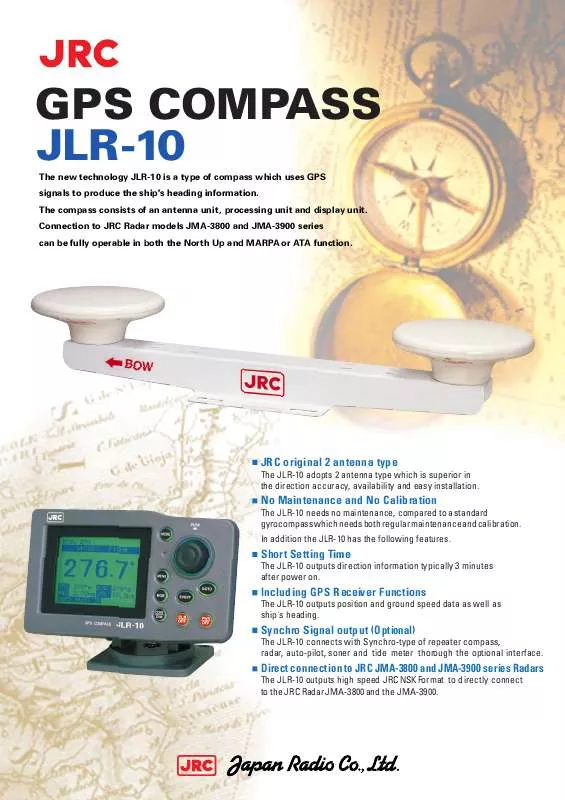 Mode d'emploi JRC JLR-10