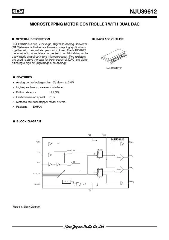 Mode d'emploi JRC NJU39612