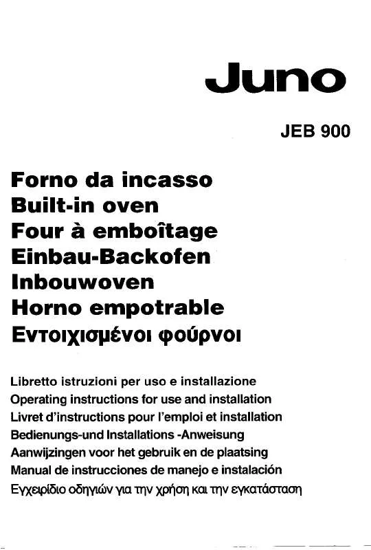 Mode d'emploi JUNO JEB900E