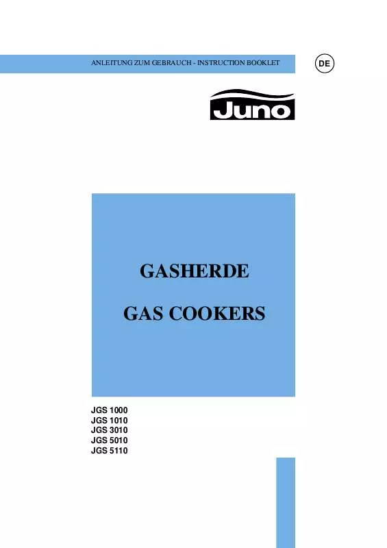 Mode d'emploi JUNO JGS5010