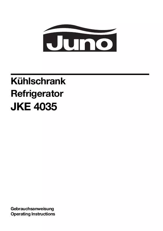 Mode d'emploi JUNO JKE 4036