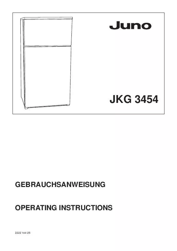 Mode d'emploi JUNO JKG3434