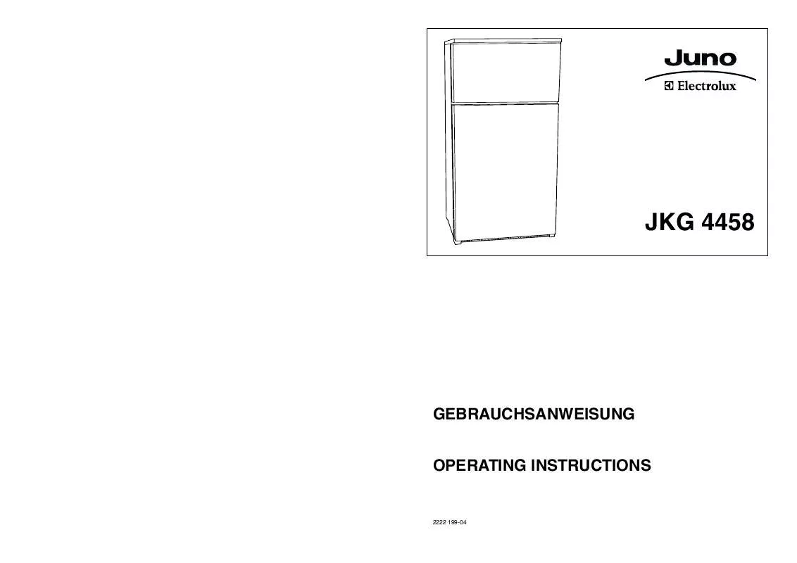 Mode d'emploi JUNO JKG4458