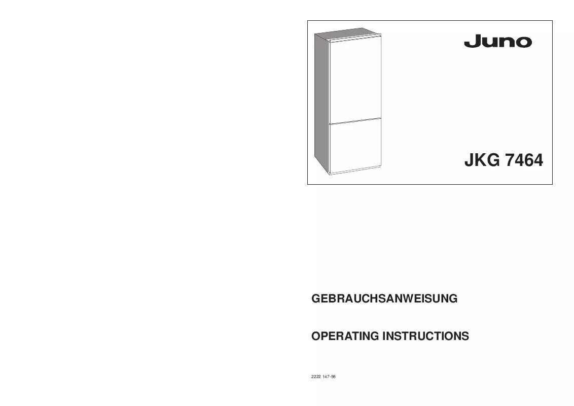 Mode d'emploi JUNO JKG7464