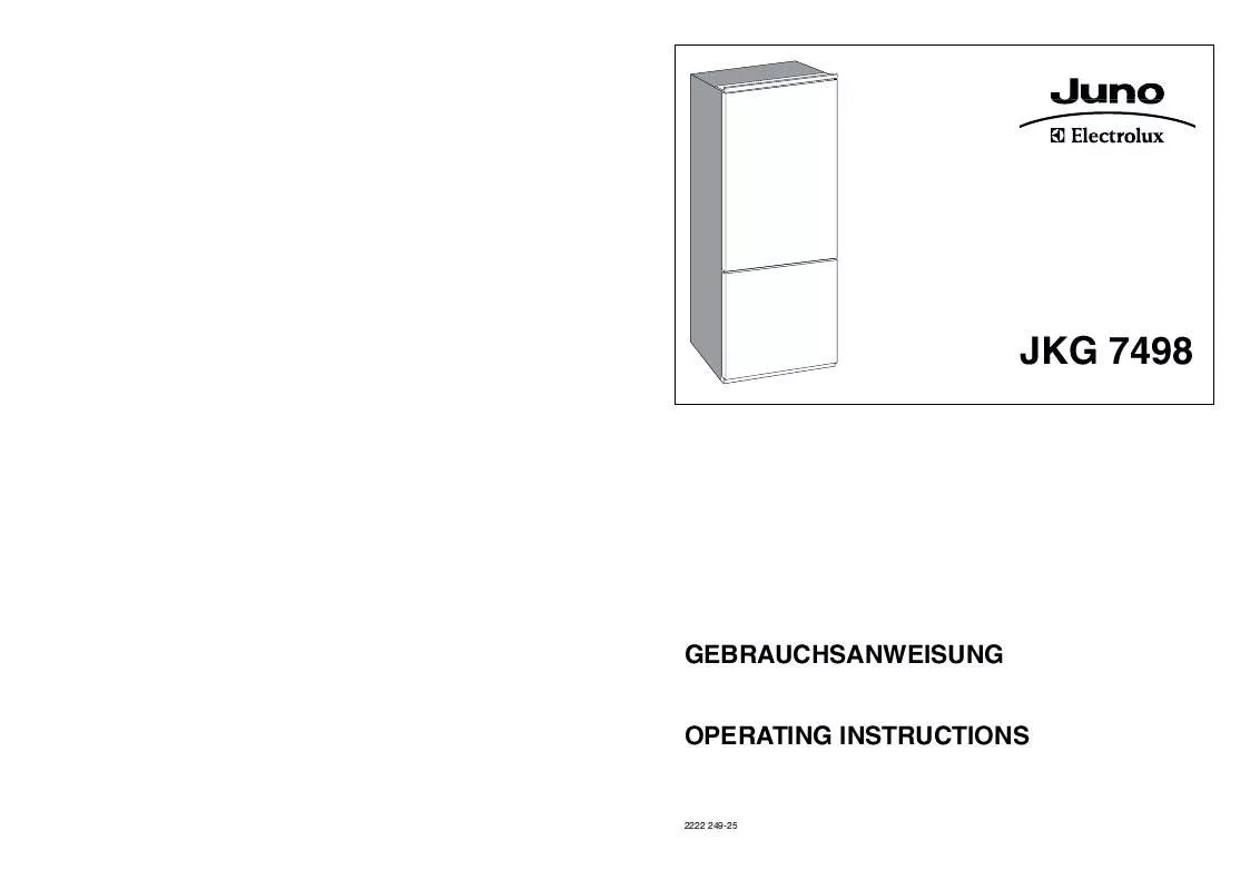 Mode d'emploi JUNO JKG7498