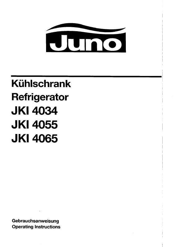 Mode d'emploi JUNO JKI 4034