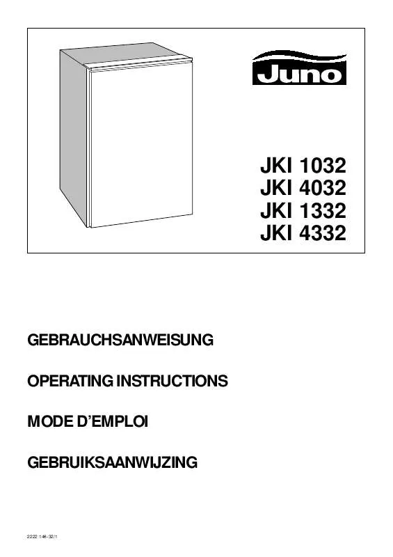 Mode d'emploi JUNO JKI1332