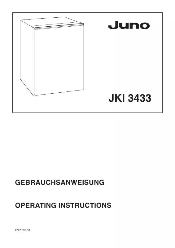 Mode d'emploi JUNO JKI3433