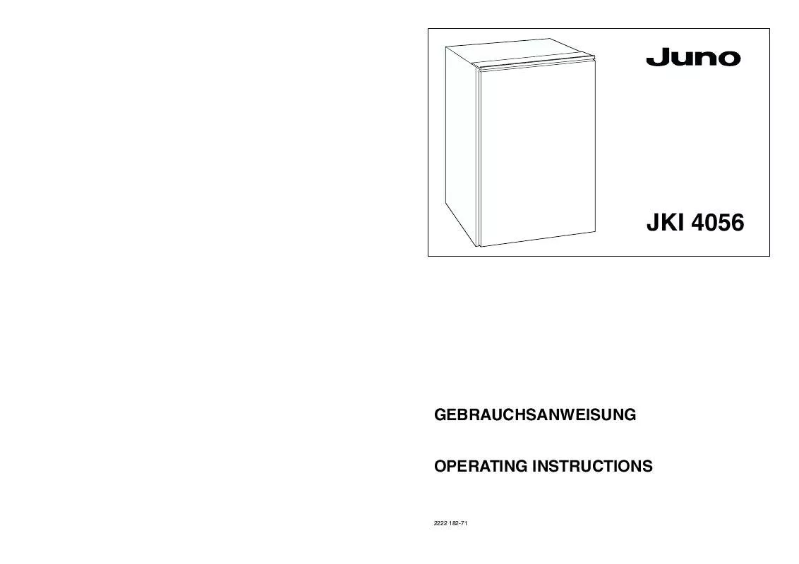 Mode d'emploi JUNO JKI4056