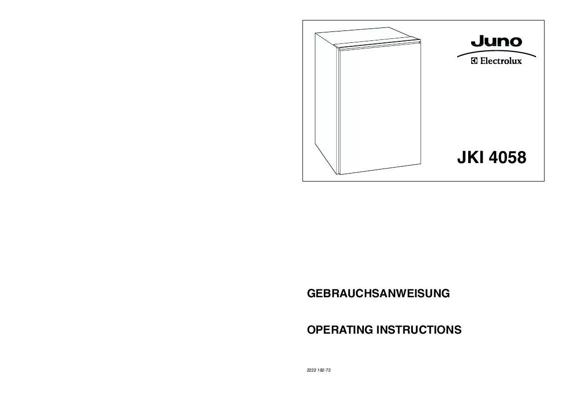 Mode d'emploi JUNO JKI4058