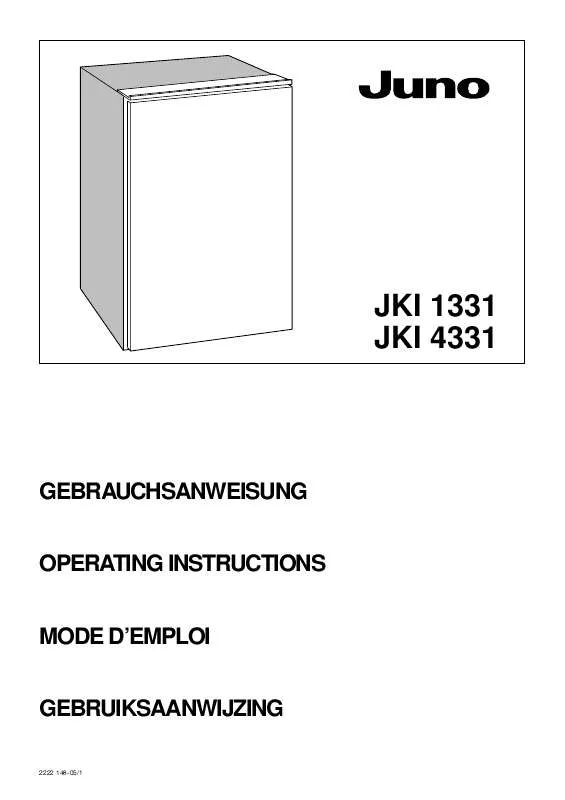 Mode d'emploi JUNO JKI4331