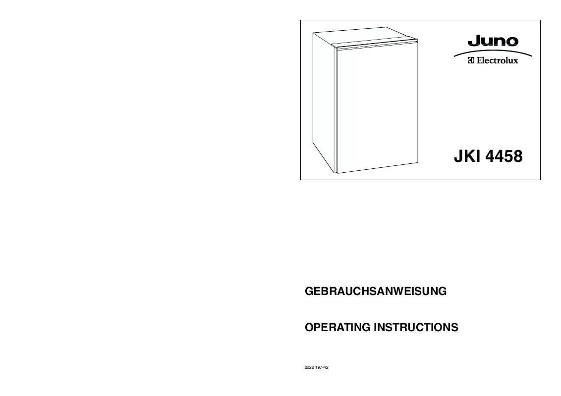 Mode d'emploi JUNO JKI4458