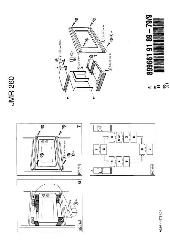 Mode d'emploi JUNO JMR260B